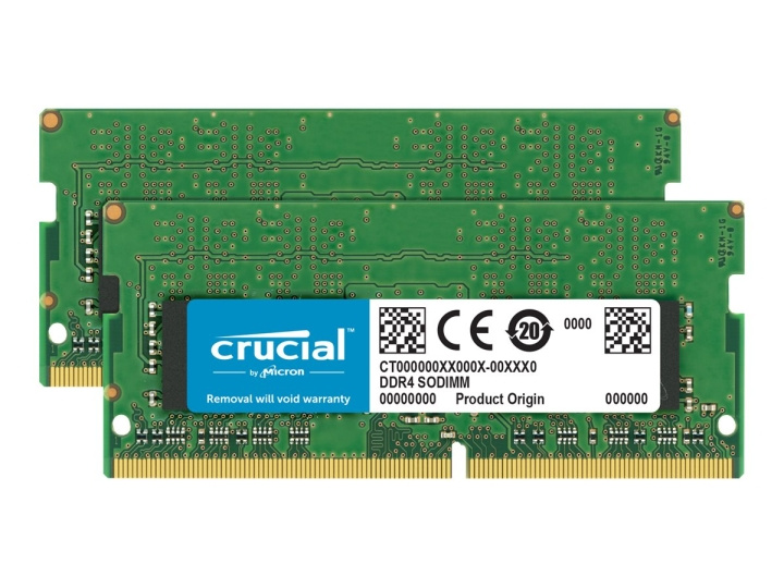 Crucial DDR4 16GB kit 2666MHz CL19 Non-ECC SO-DIMM 260-PIN ryhmässä TIETOKOONET & TARVIKKEET / Tietokoneen komponentit / RAM-muistit / DDR4 SoDimm @ TP E-commerce Nordic AB (C63236)