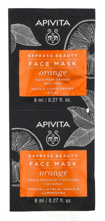 Apivita Express Beauty Face Mask Set 16 ml 2x8ml - Orange ryhmässä KAUNEUS JA TERVEYS / Ihonhoito / Kasvot / Naamiot @ TP E-commerce Nordic AB (C63429)