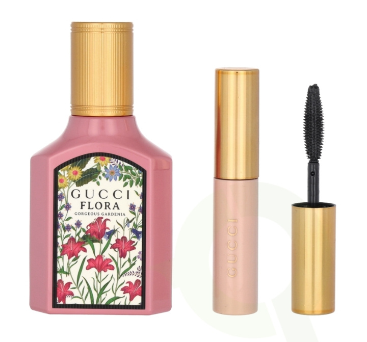 Gucci Flora Gorgeous Gardenia Giftset 33 ml Edp Spray 30ml/Mini Mascara 3ml ryhmässä KAUNEUS JA TERVEYS / Lahjapakkaukset / Naisten lahjapakkaukset @ TP E-commerce Nordic AB (C63437)