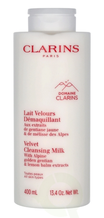 Clarins Velvet Cleansing Milk 400 ml ryhmässä KAUNEUS JA TERVEYS / Ihonhoito / Kasvot / Puhdistus @ TP E-commerce Nordic AB (C63446)