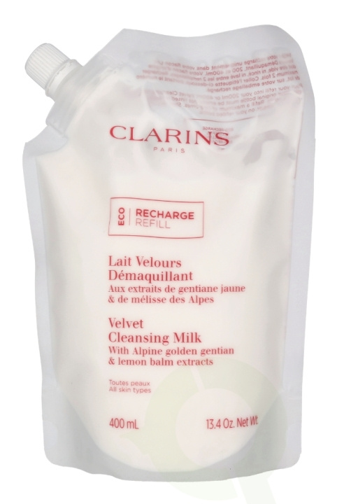 Clarins Velvet Cleansing Milk Eco Refill 400 ml ryhmässä KAUNEUS JA TERVEYS / Ihonhoito / Kasvot / Puhdistus @ TP E-commerce Nordic AB (C63455)