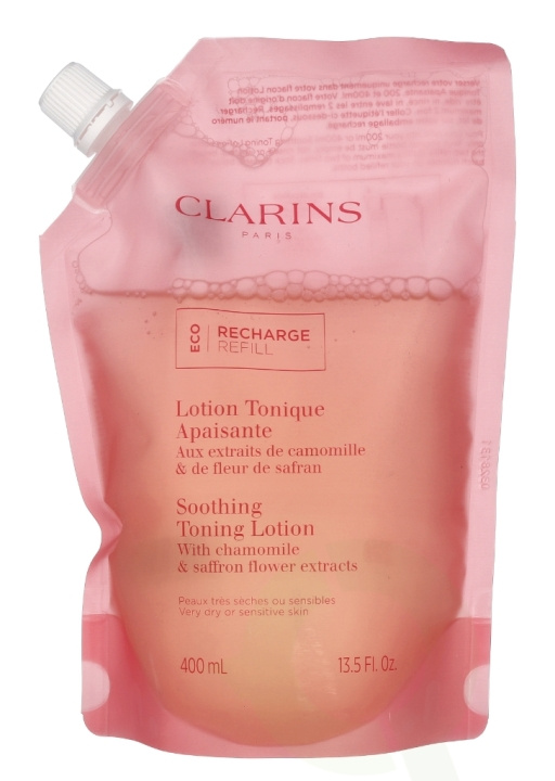 Clarins Soothing Toning Lotion Eco Refill 400 ml ryhmässä KAUNEUS JA TERVEYS / Ihonhoito / Kasvot / Puhdistus @ TP E-commerce Nordic AB (C63456)