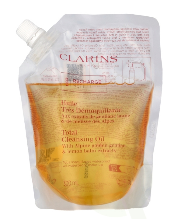 Clarins Total Cleansing Oil Eco Refill 300 ml ryhmässä KAUNEUS JA TERVEYS / Ihonhoito / Kasvot / Puhdistus @ TP E-commerce Nordic AB (C63457)