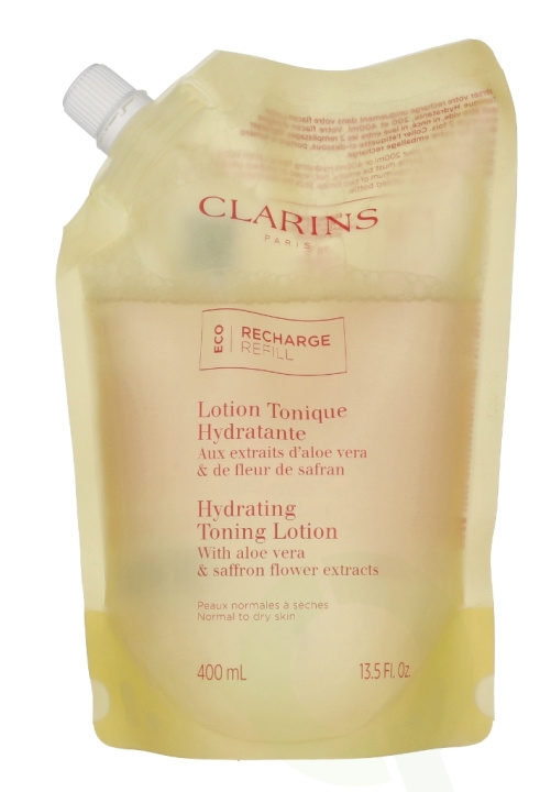 Clarins Hydrating Toning Lotion Eco Refill 400 ml ryhmässä KAUNEUS JA TERVEYS / Ihonhoito / Kasvot / Puhdistus @ TP E-commerce Nordic AB (C63458)