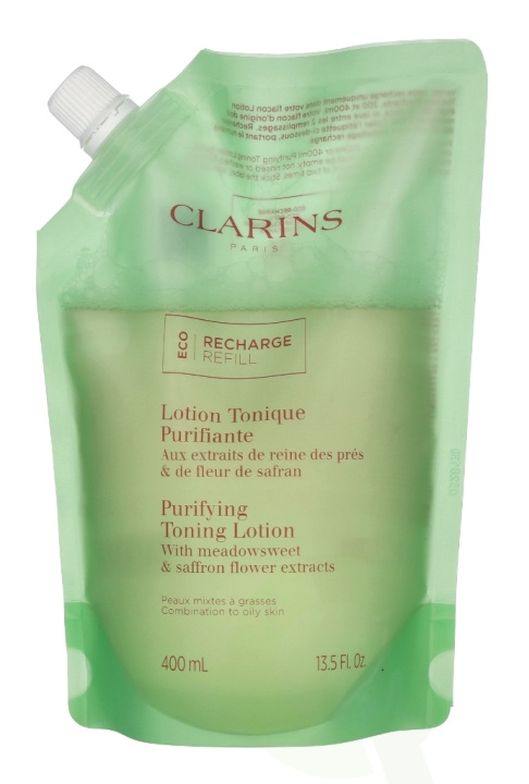 Clarins Purifying Toning Lotion Eco Refill 400 ml ryhmässä KAUNEUS JA TERVEYS / Ihonhoito / Kasvot / Puhdistus @ TP E-commerce Nordic AB (C63459)