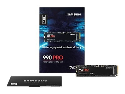 Samsung 990 PRO Solid state-drive MZ-V9P1T0BW 1TB M.2 PCI Express 4.0 x4 (NVMe) ryhmässä TIETOKOONET & TARVIKKEET / Tietokoneen komponentit / Kovalevyt / SSD @ TP E-commerce Nordic AB (C63531)