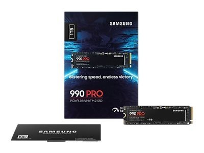 Samsung 990 PRO Solid State -asema MZ-V9P1T0BW 1TB M.2 PCI Express 4.0 x4 (NVMe) ryhmässä TIETOKOONET & TARVIKKEET / Tietokoneen komponentit / Kovalevyt / SSD @ TP E-commerce Nordic AB (C63531)