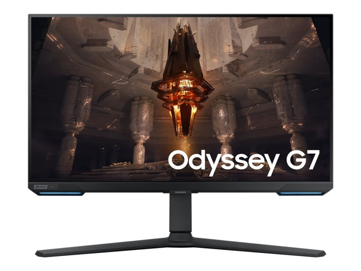 Samsung Odyssey G7 S28BG700EP 28 3840 x 2160 (4K) HDMI DisplayPort 144Hz Pivot-skärm ryhmässä TIETOKOONET & TARVIKKEET / Näytöt / Tietokonenäytöt @ TP E-commerce Nordic AB (C63543)