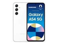 Samsung Galaxy A54 5G 6.4 128GB Vit ryhmässä ÄLYPUHELIMET JA TABLETIT / Kännykät & smartphones @ TP E-commerce Nordic AB (C63567)