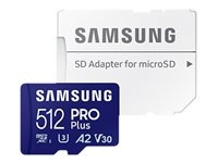 Samsung Pro MB-MD512SA microSDXC 512GB 180MB/s ryhmässä KODINELEKTRONIIKKA / Tallennusvälineet / Muistikortit / SD/SDHC/SDXC @ TP E-commerce Nordic AB (C63579)