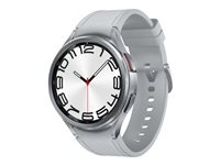 Samsung Galaxy Watch6 Classic 47 mm Silver Smart klocka ryhmässä URHEILU, VAPAA-AIKA JA HARRASTUS / Urheilu- ja sykekellot @ TP E-commerce Nordic AB (C63598)