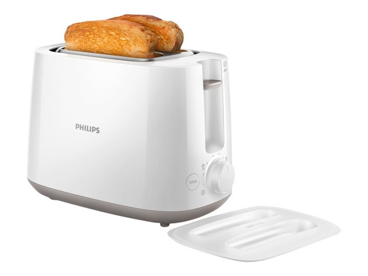 Philips Daily Collection HD2582 Brödrost Vit ryhmässä KOTI, TALOUS JA PUUTARHA / Kodinkoneet / Leivänpaahtimet & Leipägrillit / Leivänpaahtimet @ TP E-commerce Nordic AB (C63646)