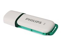 Philips FM08FD70B Snow edition 2.0 8GB USB 2.0 White ryhmässä KODINELEKTRONIIKKA / Tallennusvälineet / USB-muistitikku / USB 2.0 @ TP E-commerce Nordic AB (C63653)
