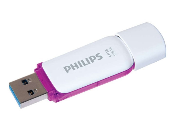 Philips FM64FD75B Snow edition 3.0 64GB USB 3.0 Purple White ryhmässä KODINELEKTRONIIKKA / Tallennusvälineet / USB-muistitikku / USB 3.1 @ TP E-commerce Nordic AB (C63654)