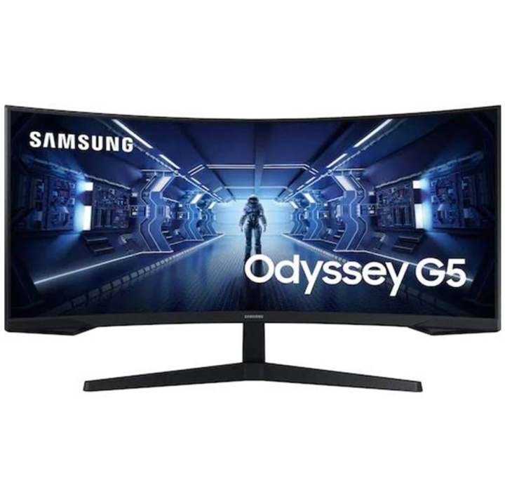 Samsung Odyssey G5 C34G55TWWP 34 3440 x 1440 (UltraWide) HDMI DisplayPort 165Hz ryhmässä TIETOKOONET & TARVIKKEET / Näytöt / Tietokonenäytöt @ TP E-commerce Nordic AB (C63823)