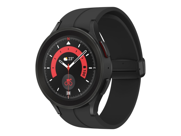 Samsung Galaxy Watch5 Pro 45 mm Svart Smart klocka ryhmässä URHEILU, VAPAA-AIKA JA HARRASTUS / Urheilu- ja sykekellot / Älykellot @ TP E-commerce Nordic AB (C63836)