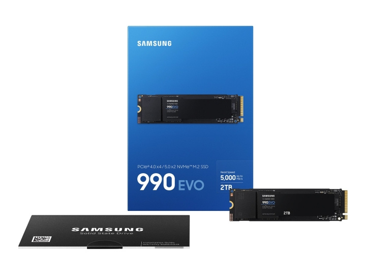 Samsung 990 EVO Solid state-drive MZ-V9E2T0BW 2TB M.2 PCI Express 4.0 x4 (NVMe) PCI Express 5.0 x4 (NVMe) ryhmässä TIETOKOONET & TARVIKKEET / Tietokoneen komponentit / Kovalevyt / SSD @ TP E-commerce Nordic AB (C63854)