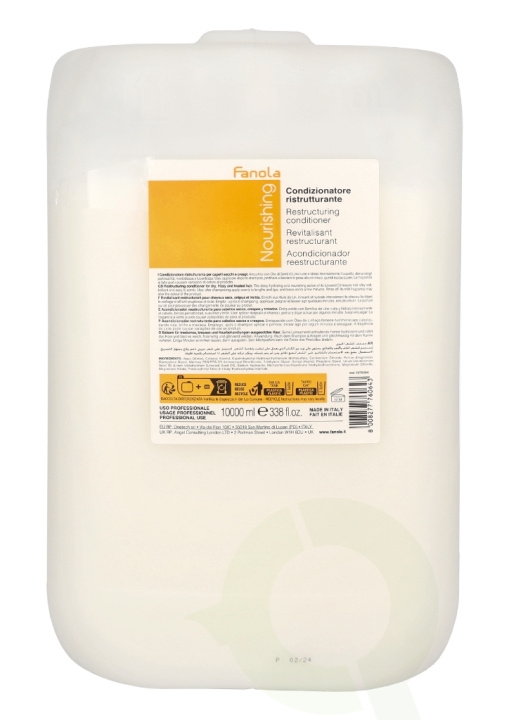 Fanola Nourishing Conditioner 10000 ml ryhmässä KAUNEUS JA TERVEYS / Hiukset &Stailaus / Hiustenhoito / Hoitoaine @ TP E-commerce Nordic AB (C63887)