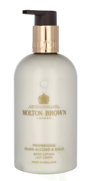Molton Brown M.Brown Mesmerising Oudh Accord & Gold Body Lot. 300 ml ryhmässä KAUNEUS JA TERVEYS / Ihonhoito / Kehon hoito / Vartalovoide @ TP E-commerce Nordic AB (C63996)