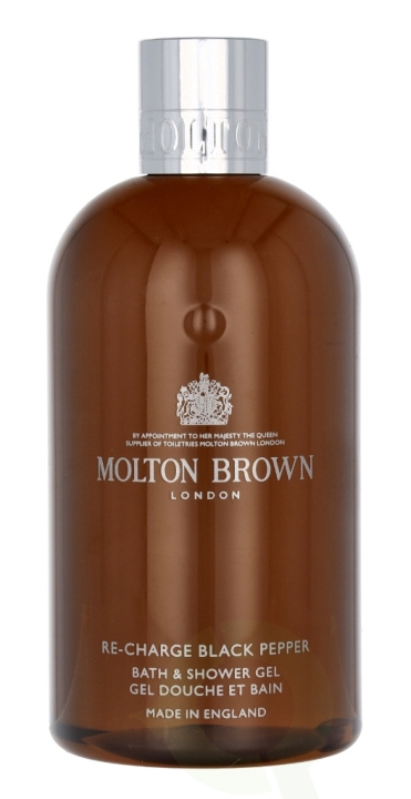 Molton Brown M.Brown Re-Charge Black Pepper Bath & Shower Gel 300 ml ryhmässä KAUNEUS JA TERVEYS / Ihonhoito / Kehon hoito / Kylpy- ja suihkugeelit @ TP E-commerce Nordic AB (C63997)
