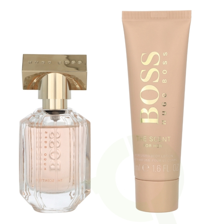 Hugo Boss The Scent For Her Giftset 80 ml Edp Spray 30ml/Body Lotion 50ml ryhmässä KAUNEUS JA TERVEYS / Tuoksut & Parfyymit / Parfyymit / Naisten Tuoksut @ TP E-commerce Nordic AB (C64075)