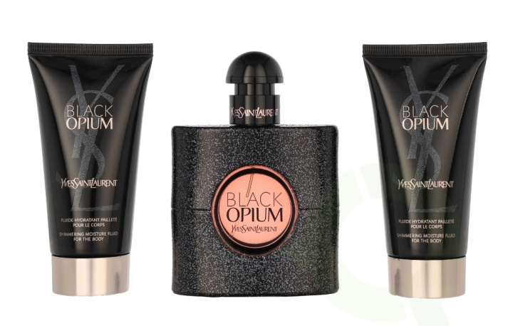 Yves Saint Laurent YSL Black Opium Giftset 150 ml Edp Spray 50ml/2x Body Lotion 50ml ryhmässä KAUNEUS JA TERVEYS / Lahjapakkaukset / Naisten lahjapakkaukset @ TP E-commerce Nordic AB (C64095)