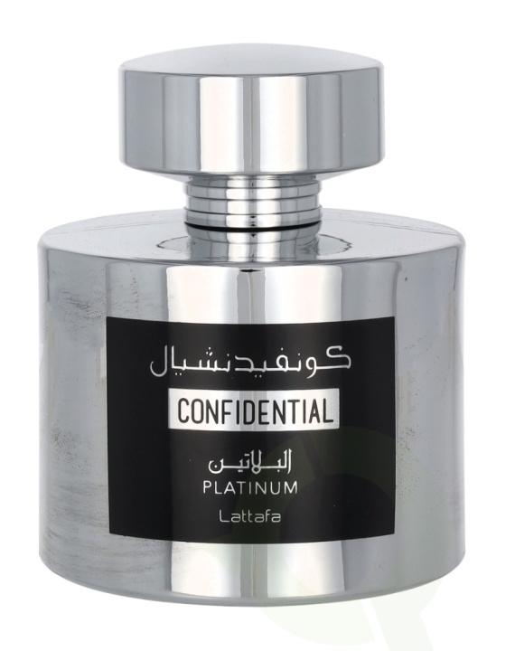 Lattafa Confidential Platinum Edp Spray 100 ml ryhmässä KAUNEUS JA TERVEYS / Tuoksut & Parfyymit / Parfyymit / Unisex @ TP E-commerce Nordic AB (C64109)