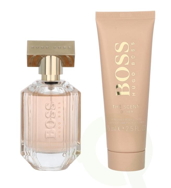 Hugo Boss The Scent For Her Giftset 125 ml Edp Spray 50ml/Body Lotion 75ml ryhmässä KAUNEUS JA TERVEYS / Tuoksut & Parfyymit / Parfyymit / Naisten Tuoksut @ TP E-commerce Nordic AB (C64174)