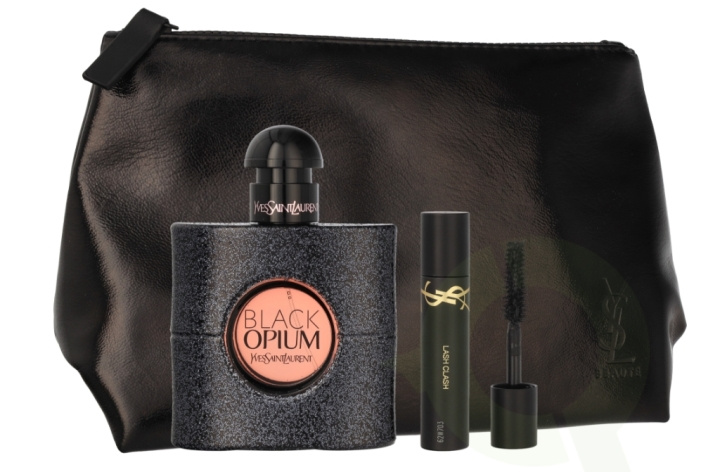 Yves Saint Laurent YSL Black Opium Giftset 52 ml Edp Spray 50ml/Mascara 2ml/Pouch ryhmässä KAUNEUS JA TERVEYS / Lahjapakkaukset / Naisten lahjapakkaukset @ TP E-commerce Nordic AB (C64312)