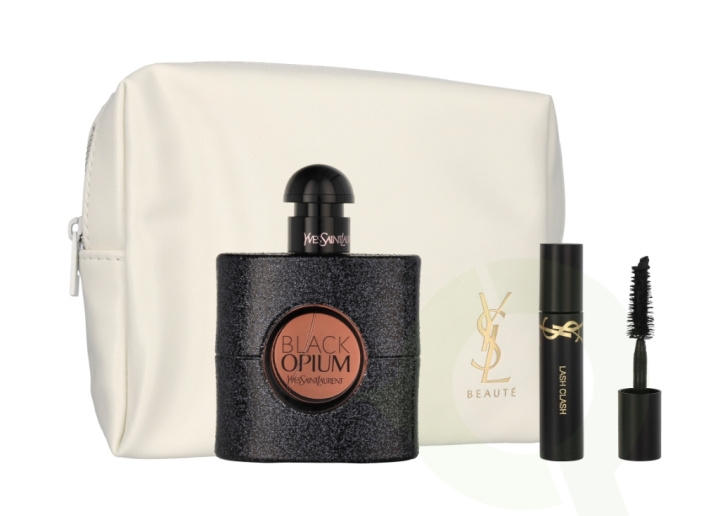 Yves Saint Laurent YSL Black Opium Giftset 52 ml Edp Spray 50ml/Mini Mascara 2ml/Pouch ryhmässä KAUNEUS JA TERVEYS / Lahjapakkaukset / Naisten lahjapakkaukset @ TP E-commerce Nordic AB (C64370)