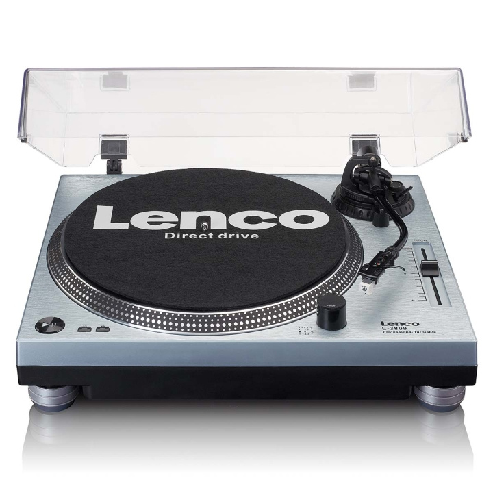 Lenco L-3809ME Suora levysoitin USB / PC-koodauksella Metallinen sininen ryhmässä KODINELEKTRONIIKKA / Ääni & Kuva / Kotiteatteri, HiFi ja kannettavat / Compact Stereo & Levysoitin @ TP E-commerce Nordic AB (C64480)