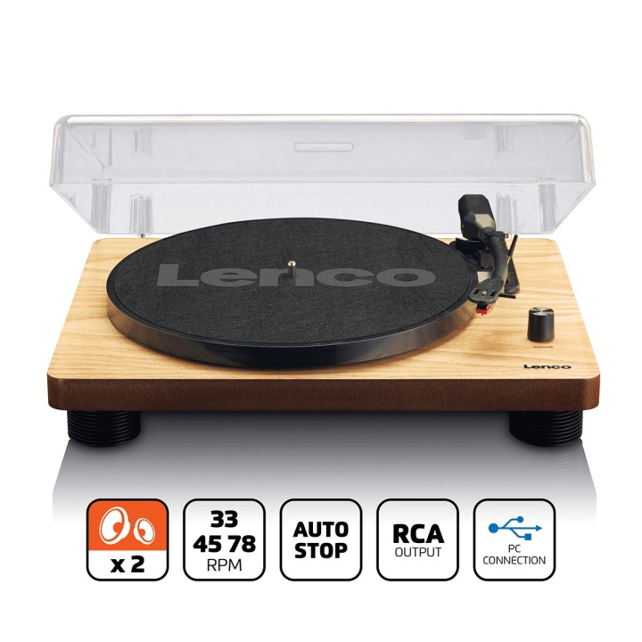 Lenco Levysoitin sisäänrakennetuilla kaiuttimilla USB-koodauspuu ryhmässä KODINELEKTRONIIKKA / Ääni & Kuva / Kotiteatteri, HiFi ja kannettavat / Compact Stereo & Levysoitin @ TP E-commerce Nordic AB (C64482)