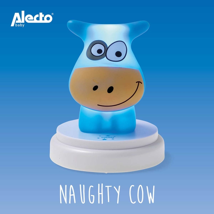 Alecto NAUGHTY COW LED yövalo lehmä sininen ryhmässä LELUT, TUOTTEET LAPSILLE JA VAUVOILLE / Lastenhuone / Valaistus / Yölamput @ TP E-commerce Nordic AB (C64484)
