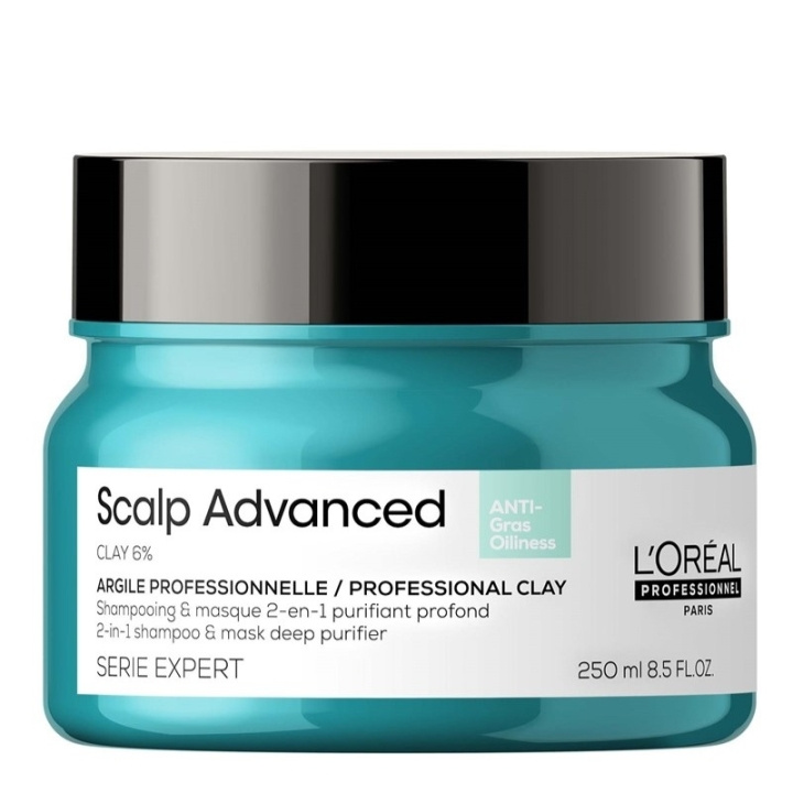 L\'ORÉAL PARIS L\'Oreal Professionnel Serie Expert Scalp Advanced Anti-Oiliness 2-in-1 Deep Purifier Clay Mask 250ml ryhmässä KAUNEUS JA TERVEYS / Hiukset &Stailaus / Hiustenhoito / Hiusnaamio @ TP E-commerce Nordic AB (C64572)