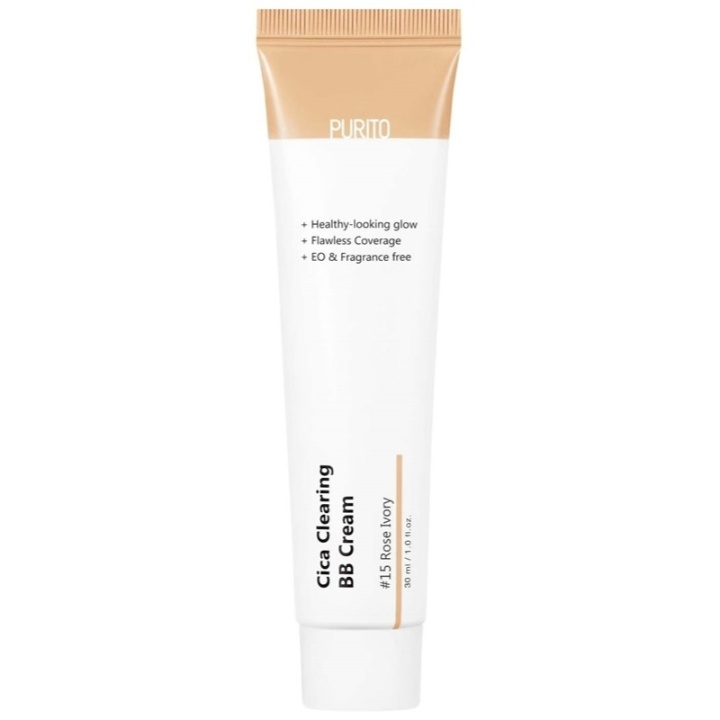 Purito Cica Clearing BB Cream #15 Rose Ivory 30ml ryhmässä KAUNEUS JA TERVEYS / Meikit / Meikit Kasvot / CC/BB Voiteet @ TP E-commerce Nordic AB (C64592)