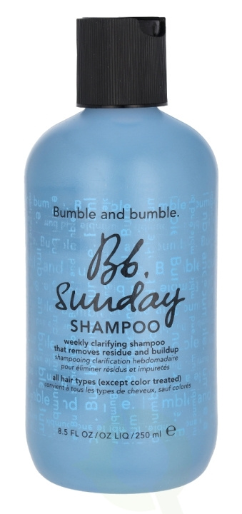 Bumble and Bumble Bumble & Bumble Sunday Shampoo 250 ml All hair types (except color treated) ryhmässä KAUNEUS JA TERVEYS / Hiukset &Stailaus / Hiustenhoito / Shampoo @ TP E-commerce Nordic AB (C64614)
