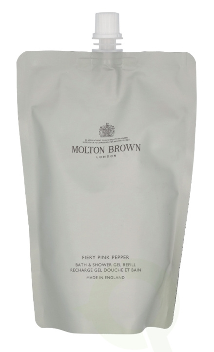 Molton Brown M.Brown Fiery Pink Pepper Bath & Shower Gel Refill 400 ml ryhmässä KAUNEUS JA TERVEYS / Ihonhoito / Kehon hoito / Kylpy- ja suihkugeelit @ TP E-commerce Nordic AB (C64653)