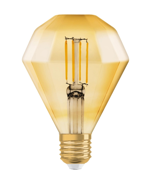 LEDVANCE LED 1906 Vintage diamond 40W/825 filament gold E27 ryhmässä KODINELEKTRONIIKKA / Valaistus / LED-lamput @ TP E-commerce Nordic AB (C64717)