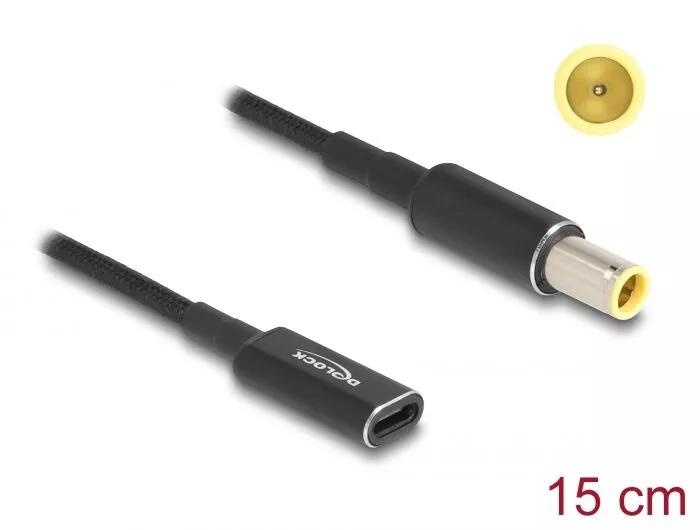 DeLOCK Laptop Charging Cable USB Type-C to IBM 7.9 x 5.5 mm 15 cm ryhmässä TIETOKOONET & TARVIKKEET / Kannettavat tietokoneet & tarvikkeet / Laturi / Seinälaturi / Universal @ TP E-commerce Nordic AB (C64749)