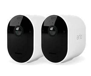 Arlo Pro 5 Spotlight security camera with 2x camera kit, white ryhmässä KOTI, TALOUS JA PUUTARHA / Hälytys ja turvallisuus / Valvontakamerat @ TP E-commerce Nordic AB (C64760)