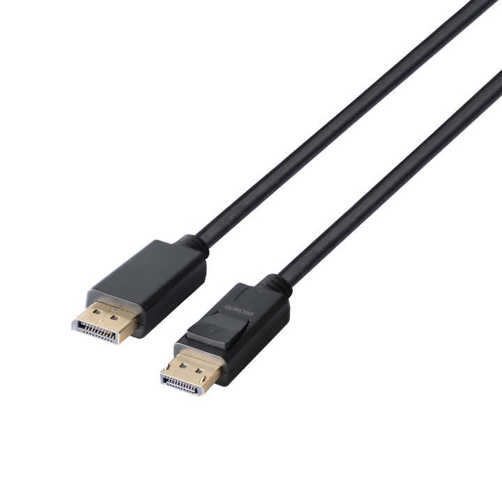 DELTACO DisplayPort cable, DP 1.4, 8K@30Hz, 4m, black ryhmässä TIETOKOONET & TARVIKKEET / Kaapelit & Sovittimet / DisplayPort / Kaapelit @ TP E-commerce Nordic AB (C64768)