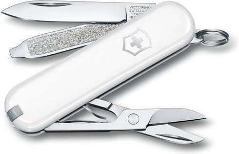 Victorinox Classic SD Falling Snow -monitoimityökalu, valkoinen ryhmässä URHEILU, VAPAA-AIKA JA HARRASTUS / Ulkoilu / Monitoimityökalut @ TP E-commerce Nordic AB (C64839)