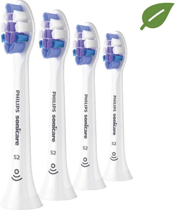 Philips Sonicare S2 Sensitive HX6054/10 harjaspää, 4 kpl ryhmässä KAUNEUS JA TERVEYS / Suunhoito / Sähköhammasharjat Tarvikkeet @ TP E-commerce Nordic AB (C64884)