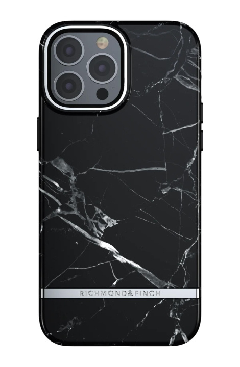 Richmond & Finch iPhone 13 Pro Max Freedom Case, Black Marble ryhmässä ÄLYPUHELIMET JA TABLETIT / Puhelimen suojakotelo / Apple / iPhone 13 Pro Max / Kuoret @ TP E-commerce Nordic AB (C64912)