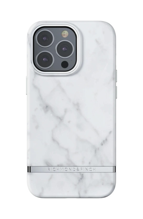 Richmond & Finch iPhone 13 Pro Freedom Case, White Marble ryhmässä ÄLYPUHELIMET JA TABLETIT / Puhelimen suojakotelo / Apple / iPhone 13 Pro / Kuoret @ TP E-commerce Nordic AB (C64913)