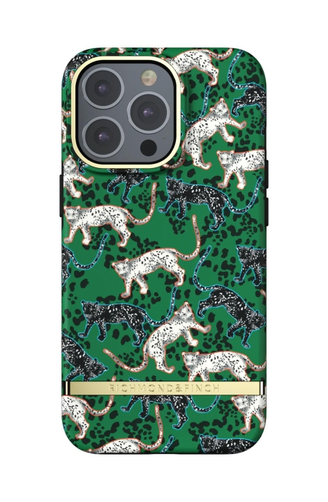 Richmond & Finch iPhone 13 Pro Freedom Case, Green Leopard ryhmässä ÄLYPUHELIMET JA TABLETIT / Puhelimen suojakotelo / Apple / iPhone 13 Pro / Kuoret @ TP E-commerce Nordic AB (C64916)