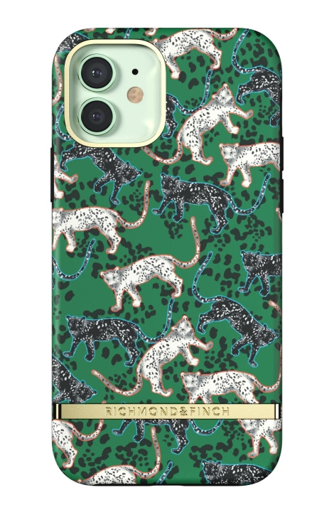 Richmond & Finch iPhone 12/12 Pro Freedom Case, Green Leopard ryhmässä ÄLYPUHELIMET JA TABLETIT / Puhelimen suojakotelo / Apple / iPhone 12 / Kuoret @ TP E-commerce Nordic AB (C64918)