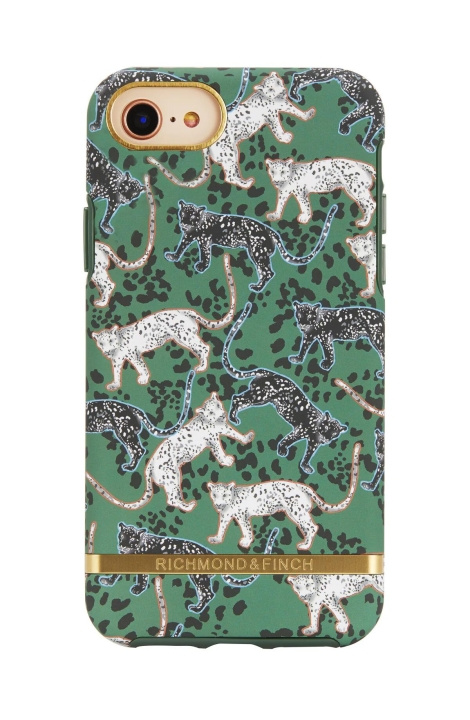 Richmond & Finch iPhone 7/8/SE2 Case, Green Leopard ryhmässä ÄLYPUHELIMET JA TABLETIT / Puhelimen suojakotelo / Apple / iPhone SE (2nd gen & 3rd gen) / Kuoret @ TP E-commerce Nordic AB (C64920)