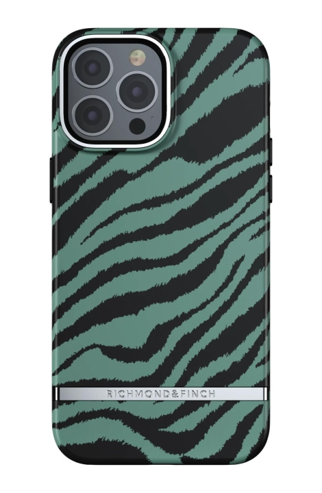 Richmond & Finch iPhone 13 Pro Max Freedom kotelo, Emerald Zebra ryhmässä ÄLYPUHELIMET JA TABLETIT / Puhelimen suojakotelo / Apple / iPhone 13 Pro Max / Kuoret @ TP E-commerce Nordic AB (C64934)