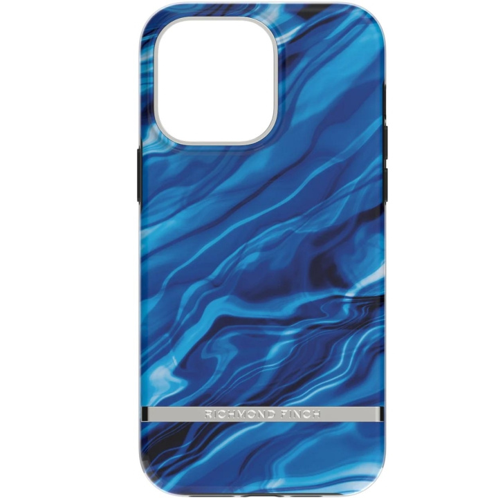 Richmond & Finch iPhone 14 Pro Max case, Blue Waves ryhmässä ÄLYPUHELIMET JA TABLETIT / Puhelimen suojakotelo / Apple / iPhone 14 @ TP E-commerce Nordic AB (C64942)